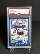 1989 SCORE #18 MICHAEL IRVIN ROOKIE RC PSA 8 Cowboys NFL HOF Rookie Card???. rookie card picture