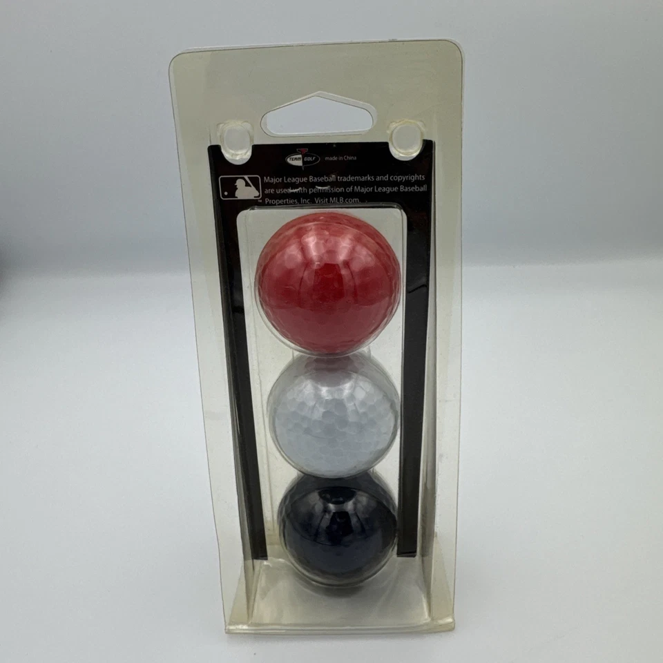 Boston Red Sox MLB Golf Balls Red/White/Blue Team Golf Brand 3 Pack New Sealed - Image 3 of 4