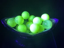 Uranium Glass High Glow Marble Lot Of 20