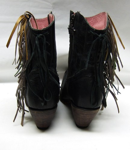 Junk Gypsy Lane Boots Spirit Animal Cowboy Boots Leather Fringed Women's 8.5 - Picture 5 of 11