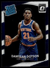 2017-18 Donruss Optic Rated Rookie Damyean Dotson Rookie New York Knicks #166