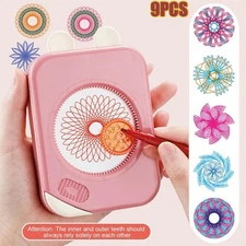 Spirograph Design Set Original Super Deluxe Toy Kids Art Case Travel BEST