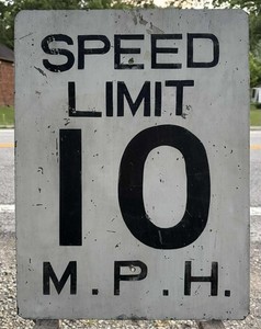 Vintage Speed Limit Sign | eBay