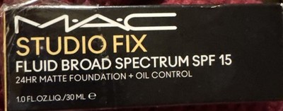 MAC Studio Fix Fluid NC18 Full Coverage Matte Makeup Foundation SPF 15 - 30ml