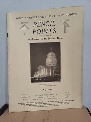 May 1923 Pencil Point Magazine Architecture Drafting Breiby Harbeson D'Espouy