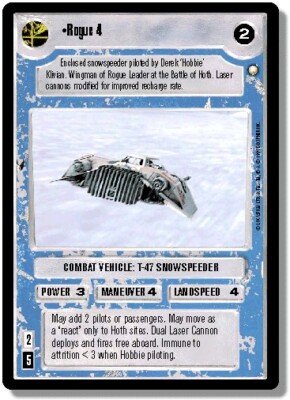 1x  Rogue 4 -  Rare Near Mint Special Edition - Limited - BB (Star Wars - Deciph