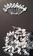 50 Vintage Tiny Clear Twist  Lights For Ceramic Christmas Tree" Read Description