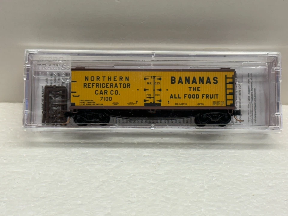 N Scale Micro Trains MTL Special Run 19-01 Northern Refrig Bananas NRC 7100 - Image 2 of 4