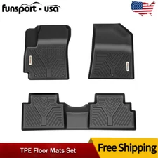 3D Mold Floor Mats for 2020-2025 Kia Soul All-Weather Non-Slip TPE Rubber Liners
