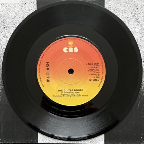 The Clash – Clash City Rockers 7'' Vinyl 1978 1st PRESS CLEANED/PLAY TESTED VG+ - Foto 6 di 6