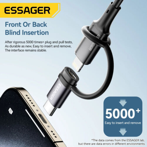 Type C To Lighting and Lighting To Type C For iPhone OTG Adapters Fast Charging - Picture 6 of 11