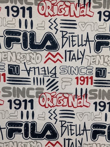 Fila Logo Grafitti Graphic Short Sleeve Youth Boys T Shirt Size M 10 12 NWT - Picture 3 of 6