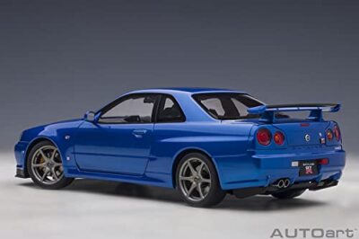 AUTOart 1/18 Nissan Skyline GT-R (R34) V Spec II Bayside Blue
