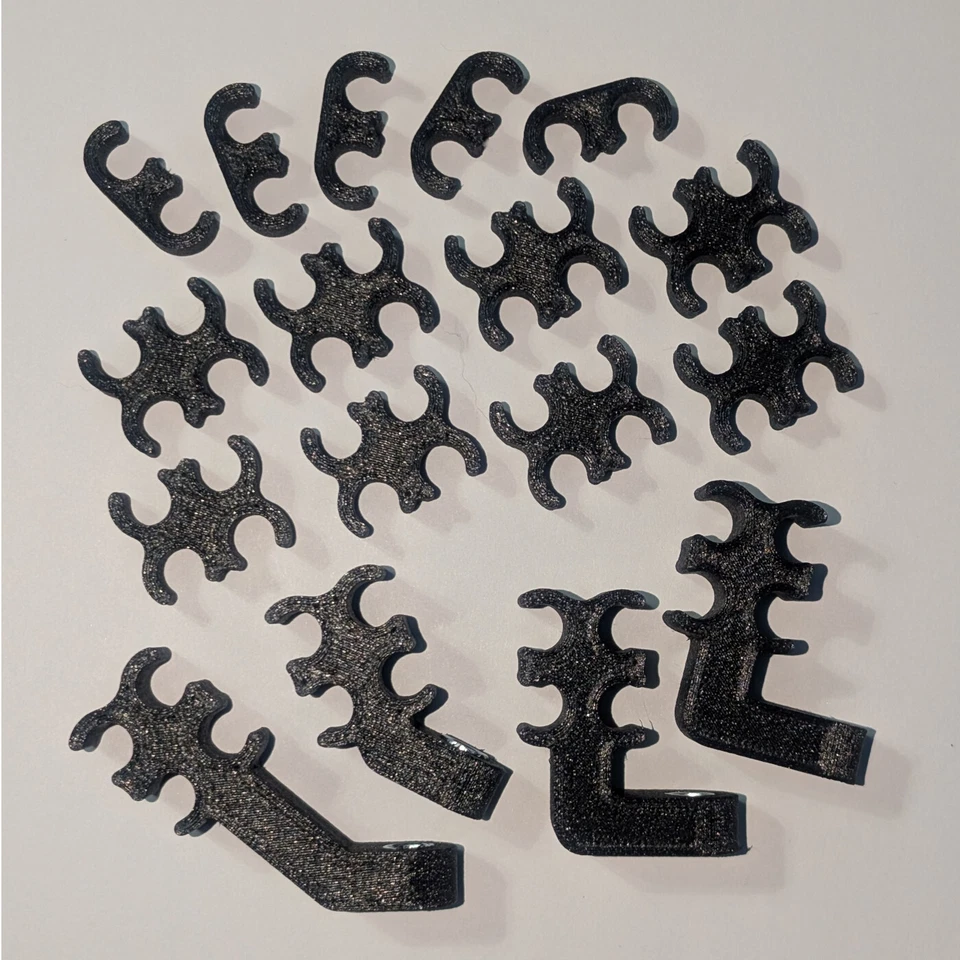 8mm Black Deluxe Small Block Chevy Under Exhaust Spark Plug Wire Loom Set - Image 2 of 4