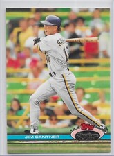 1991 Stadium Club Baseball Jim Gantner Card # 183 Rare Variation F Copyright