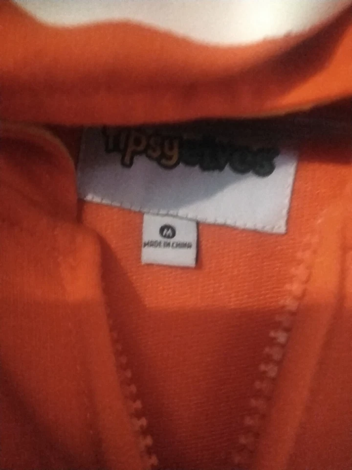 Tipsy Elves WOMEN'S INFLATABLE TUBE GUY COSTUME Size Medium Orange Halloween - Image 4 of 4