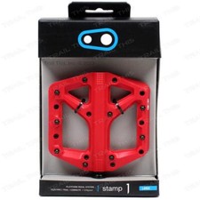 Crank Brothers Stamp 1 Platform MTB Mountain Bike Pedals Large Red
