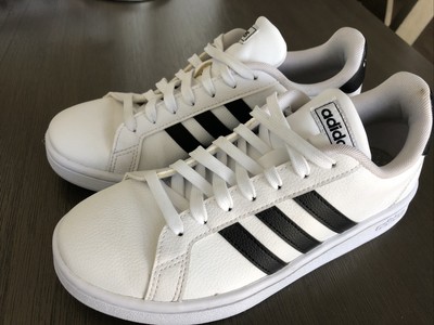 Adidas Womens Grand Court Sneakers Shoes White F36483 Low Top Lace Up Size  7 | eBay