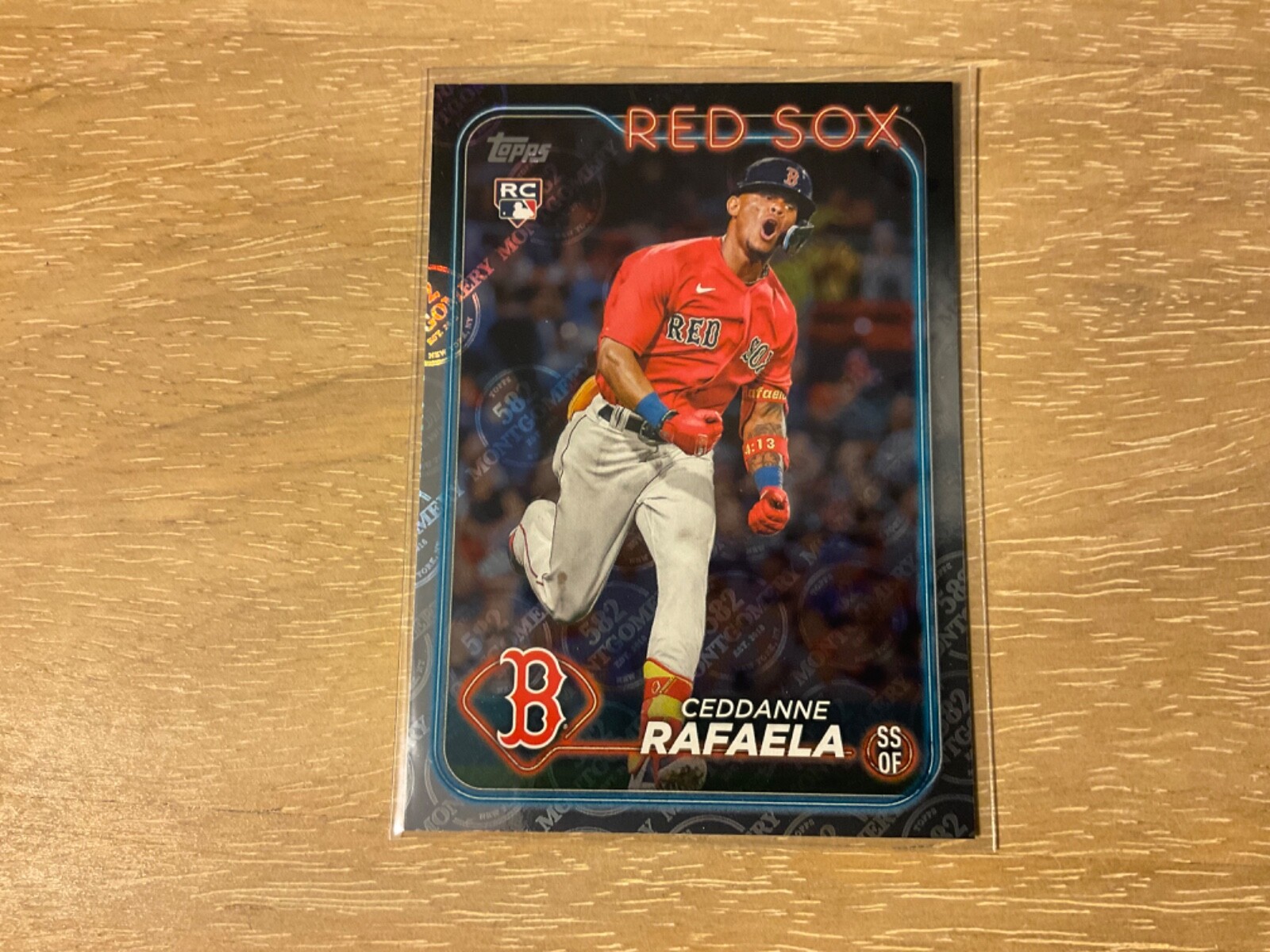 2024 Topps 582 Montgomery Club Exclusive Foil Ceddanne Rafaela Rookie #313 BOS