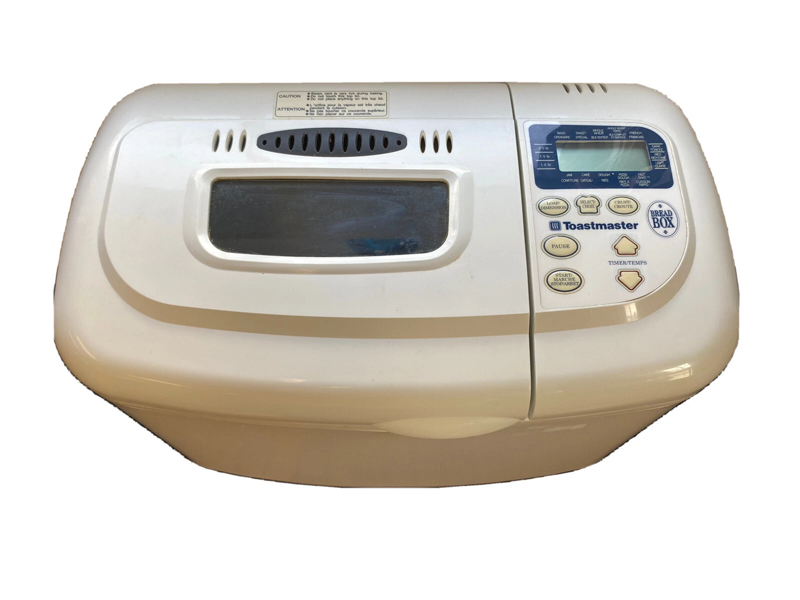 Toastmaster Bread Box Automatic Bread Maker 2 Lb Model 1142 With Recipe Book
Opens in a new window o
