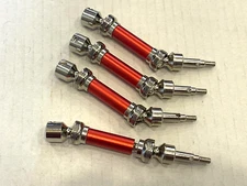 4pcs Front & Rear CVD Drive Shaft For 1/8 Arrma 1/8 VENDETTA Red