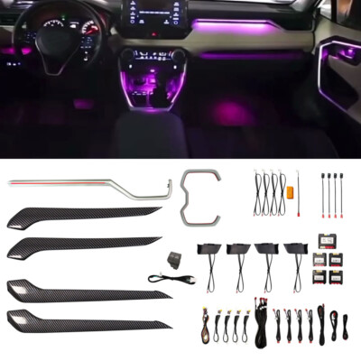 64-Color Fit for 20-24 RAV4 Gradient Active Ambient Lighting Atmosphere Light