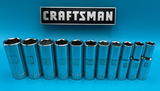 CRAFTSMAN 11pc 3/8" Dr 6pt DEEP LENGTH METRIC socket set 9-19mm 