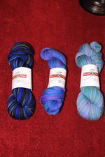 Valley Yarns Leyden Lot of 3 Hanks Variegated