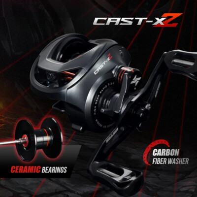 7.3:1 Ceramic Bearing Carbon Fiber Washer Dual Bearing System Brake Fishing Reel