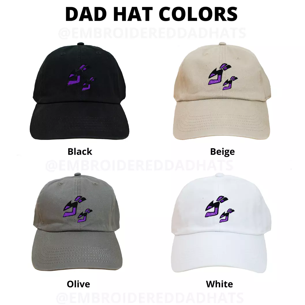 Menacing Jojo's Bizarre Adventure Inspired Embroidered Cap Dad Hat