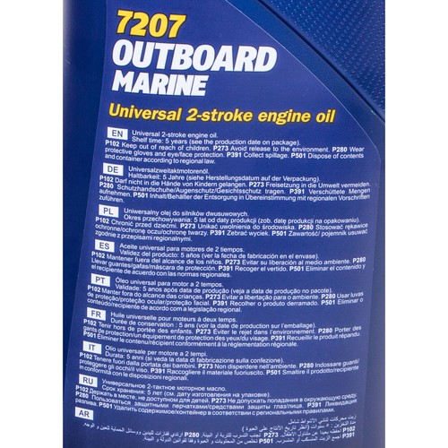 Outboard Marine Motoröl MANNOL API TC 8x 1 Liter Außenbordmotoröl Motor Öl Oel - Bild 7 von 8