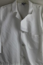Medline Lab Coat Full Length White Long Sleeve Size Small