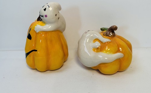Juego de pimienta salina de Halloween de calabazas y fantasmas Blue Sky - Imagen 5 de 9