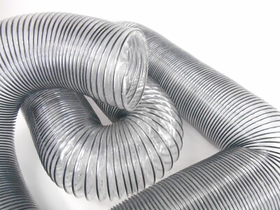 FULTON 4'' x 20' Ultra Flex Clear-Vue Heavy Duty PVC Hose - MADE IN USA!