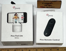 Pivo Pod Lite Auto Tracking Phone Holder 360 Rotation Phone Stand White Remote