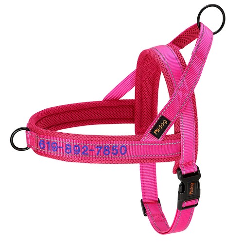 Embroidered Personalized Dog Harness Custom Name ID Reflective Mesh Vest No Pull - Picture 15 of 16