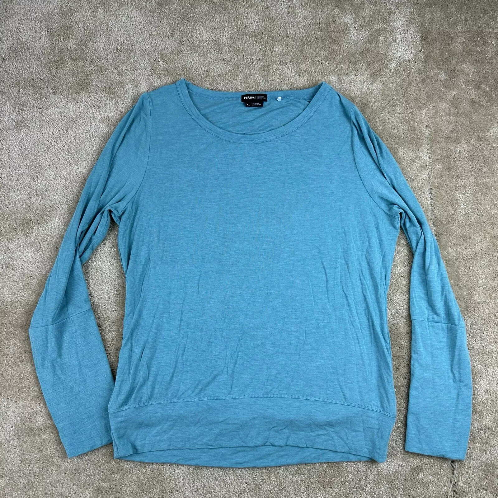 prana foundation peek a boo open back long sleeve shirt
