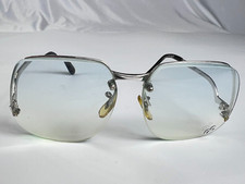 Vintage GLENDA CRAFT MA-33 Silver 5 1/2 Silver Tone 57-18 Eyeglass Frames Only