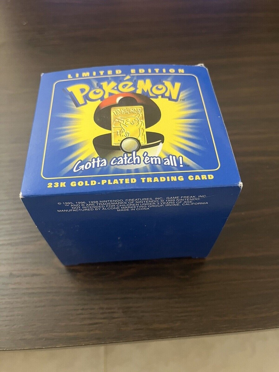 pokemon limited edition 23k gold plated trading card pikachu Nintendo Pokmon Gold-Plated #25 Pikachu| Rogue Toys In 1999, to promote the