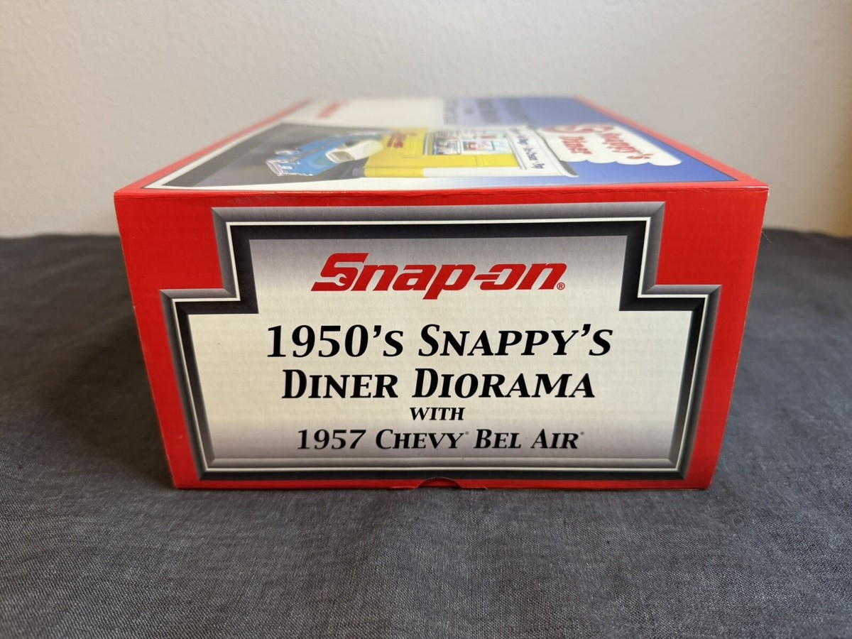 1950's Snappy's Diner Diorama with 1957… RARE Snap-on 1950s Snappy's Diner Diorama 1957 Chevy Bel Air New