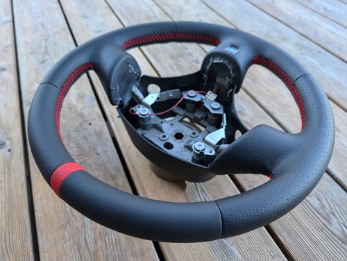 NEW LEATHER Mazda MX5 NARDI Torino Miata 1999-2005 OEM Steering Wheel THICKER - Picture 7 of 12