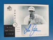 Lee Janzen 2001 UD SP AUTHENTIC "SIGN OF THE TIMES" AUTO #LJ TAYLOR MADE