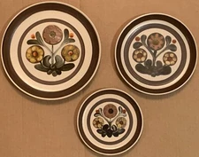 MCM Vintage Mid Century Denby Langley England Mayflower 8.5 Inch Salad Plate