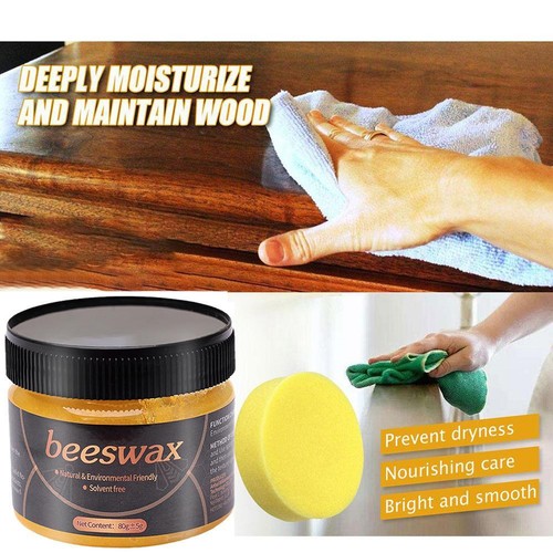 Natural Beeswax Furniture Polish Wood Seasoning Beewax Wood Wax Restoration - Picture 7 of 21