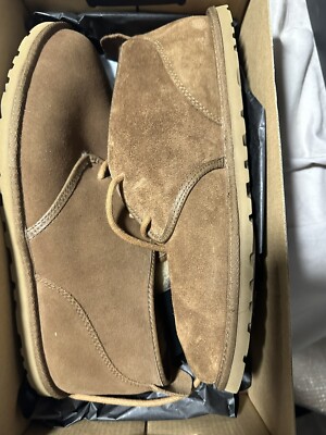 UGG Neumel Boots Mens 11 Brown Leather Waterproof Shearling  display picture 2