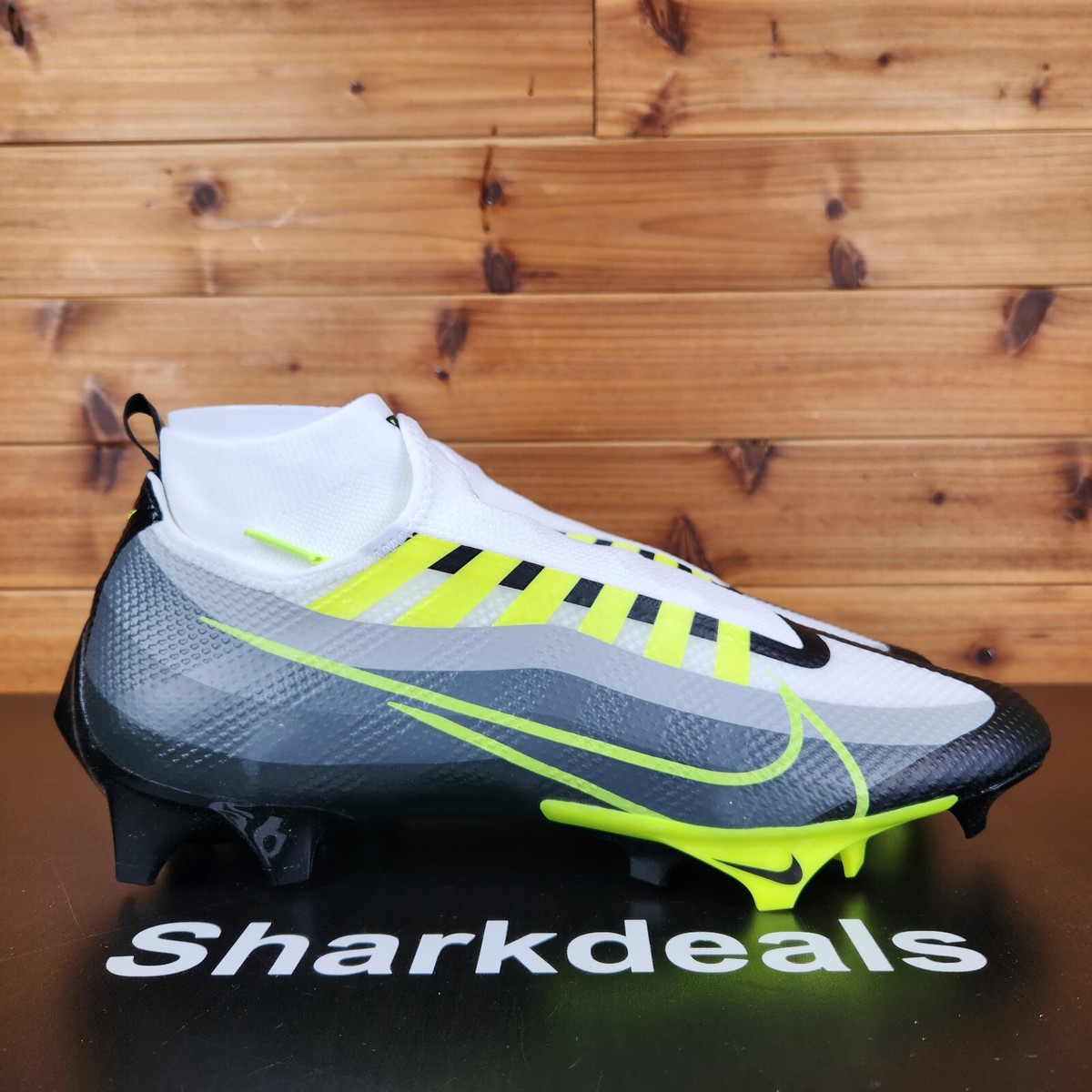 Nike Vapor Edge Pro 360 Black Volt Football Cleats DQ3670-071 Men\'s Size 13 Nike Vapor Edge Pro 360 DQ3670-071 Black White Gray Volt  main image 3