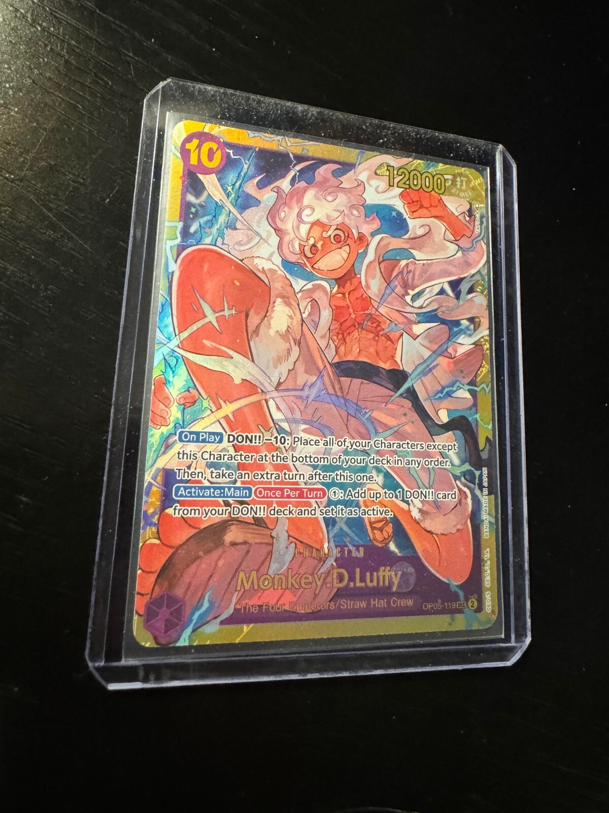 One Piece TCG Awakening Of The New Era OP05-119 Monkey D Luffy SEC NM