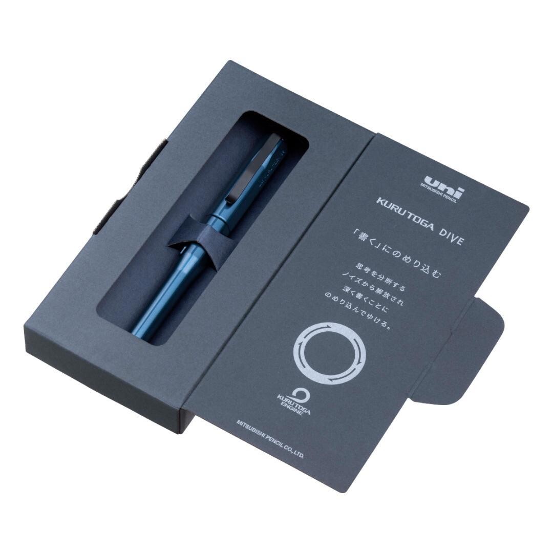 Uni Kuru Toga Dive 0.5mm Mechanical Pencil M5-5000 Abyss Blue