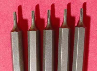 5 Stück Bit Torx 7  Bits - Länge 100 mm - S2 Stahl - Schrauberbits
