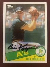 1985 Topps SIGNED: Bill Krueger, A's #528
